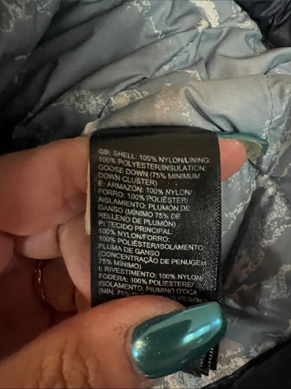 The North Face Navy Blue Packable Down Jacket - Picture 5 of 6